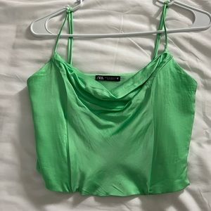 Zara structured cropped top - xs